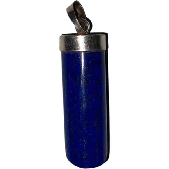 Blue Lapis Pendant set in Sterling Silver - Picture 1 of 9